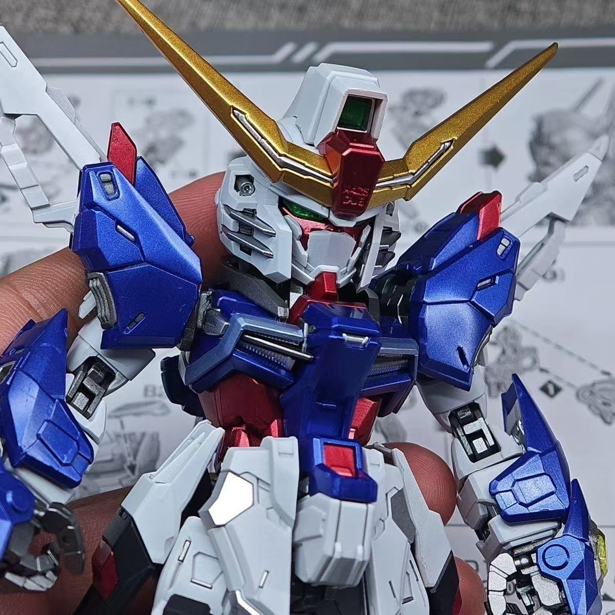YX Studio Customized Paint GG MGSD Destiny Gundam Metallic Coating (Third Party, Not Original Bandai Kit Used)