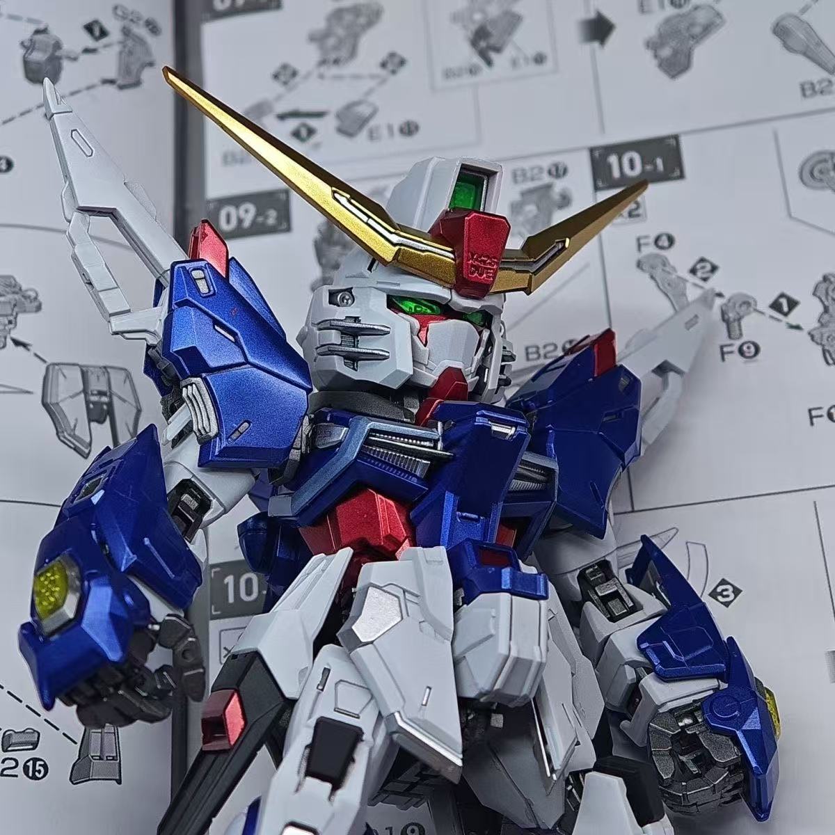 YX Studio Customized Paint GG MGSD Destiny Gundam Metallic Coating (Third Party, Not Original Bandai Kit Used)