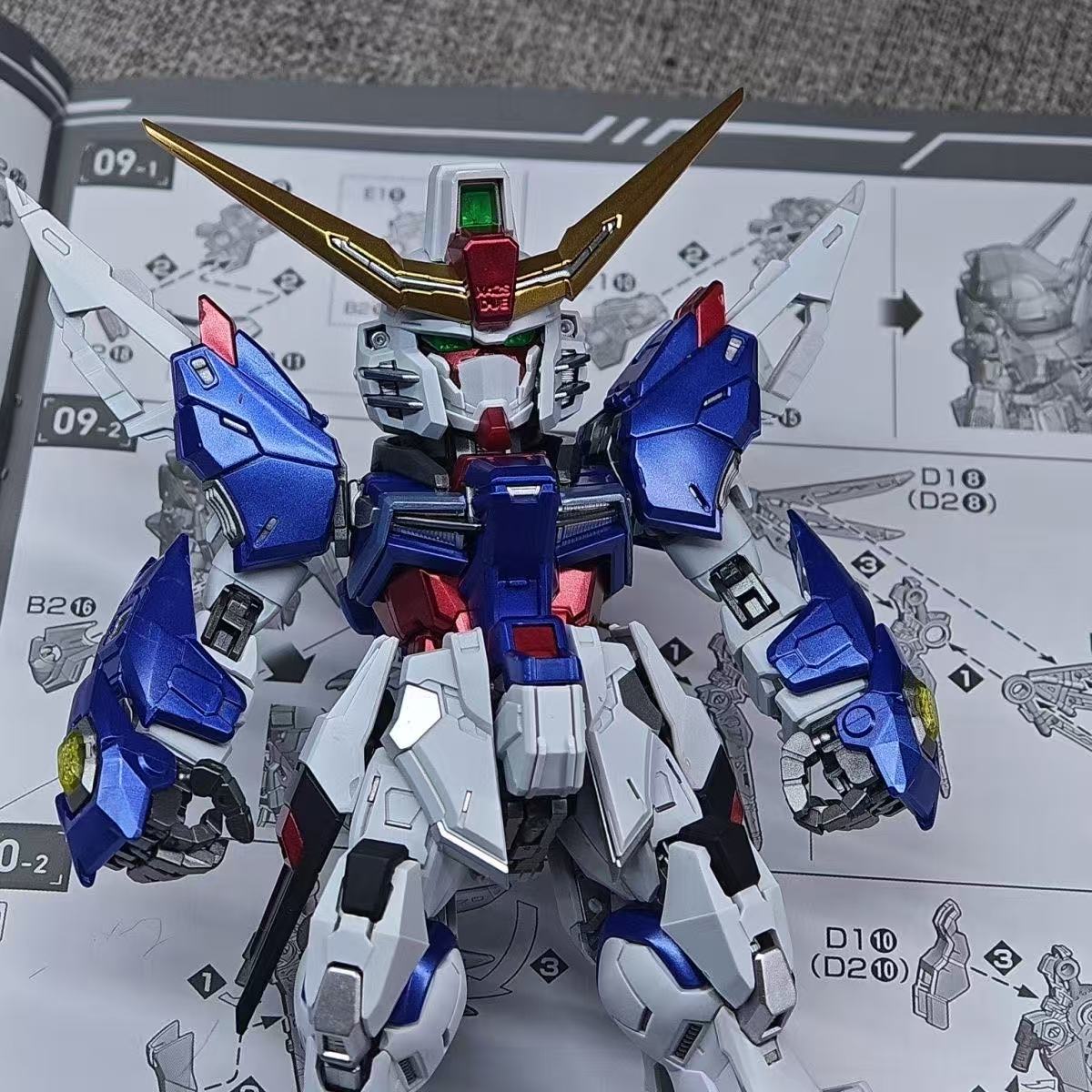 YX Studio Customized Paint GG MGSD Destiny Gundam Metallic Coating (Third Party, Not Original Bandai Kit Used)