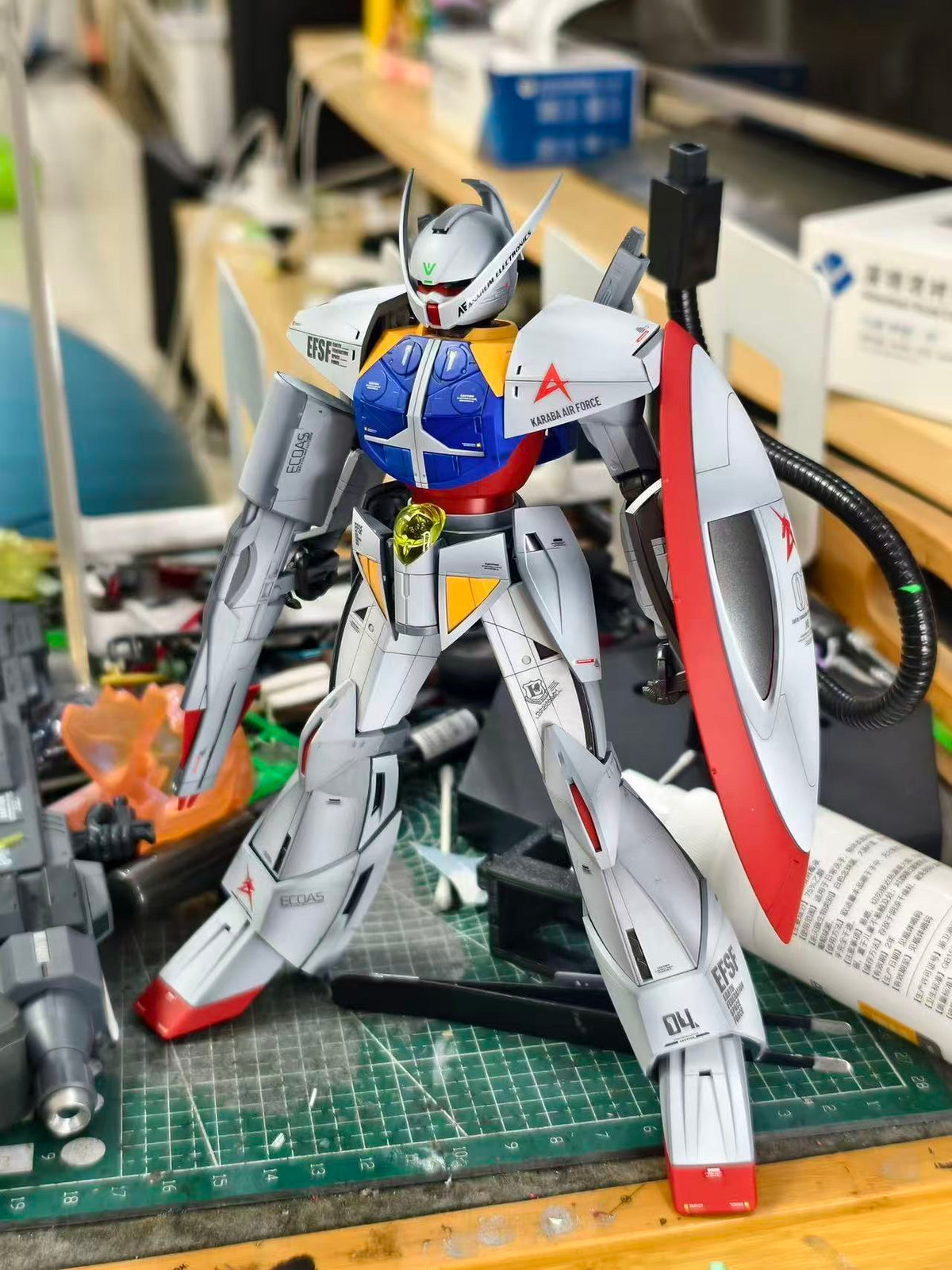 (Wsss Studio) Jujiang Turn A Gundam MG 1/100 Model Kit Customized Gradient Shadow Version (Third Party, Not Original Bandai)