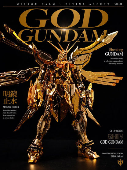 [Phantom Studio] Blast Hot MB Style 1/100 God Gundam model kit with Metal Frame Plated Gold Coating (Third Party, Not Original Bandai Kit Used)[PLEASE READ DESCRIPTION BEFORE PURCHASE]