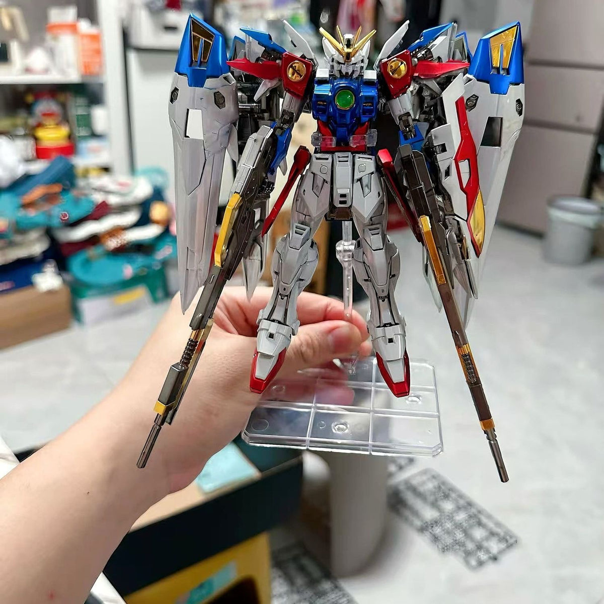 [Phantom Studio] Changlong 5505 1/144 RG Wing Zero EW Model Kit Plated Coating (Third Party, Not Original Bandai Kit Used)[PLEASE READ DESCRIPTION BEFORE PURCHASE]