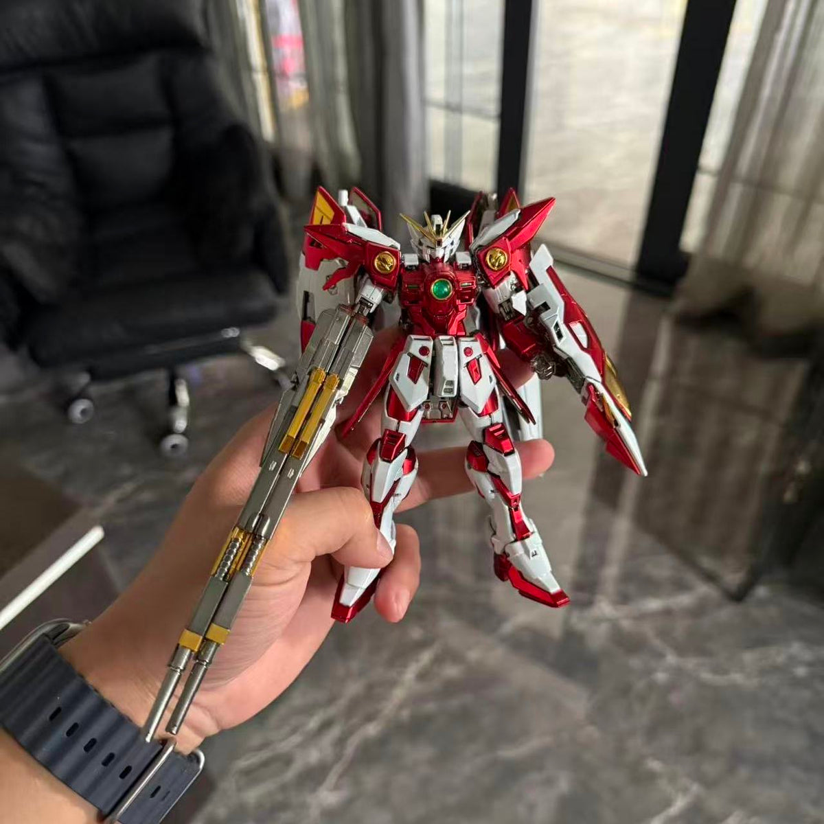 [Phantom Studio] Changlong 5505 1/144 RG Wing Zero EW Model Kit Plated Red Coating (Third Party, Not Original Bandai Kit Used)[PLEASE READ DESCRIPTION BEFORE PURCHASE]