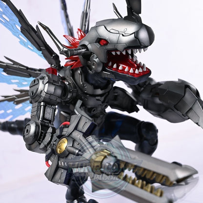 [Hurricane Workshop] Customized Painted JWS (Third Party, not Original Bandai) Figure-rise Standard Amplified Metalgreymon Dark Ver.