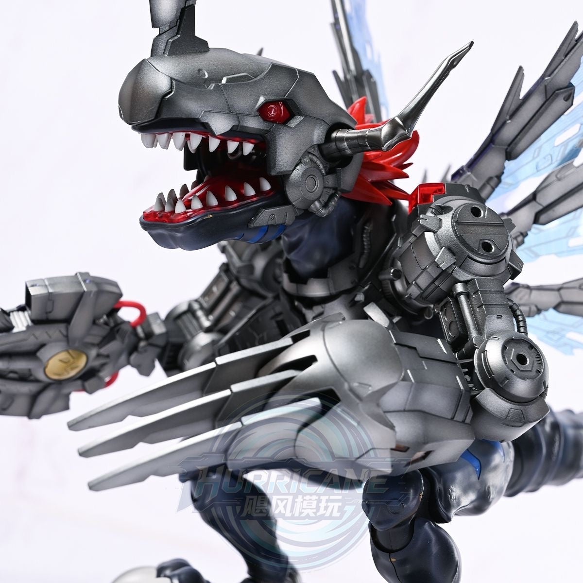 [Hurricane Workshop] Customized Painted JWS (Third Party, not Original Bandai) Figure-rise Standard Amplified Metalgreymon Dark Ver.