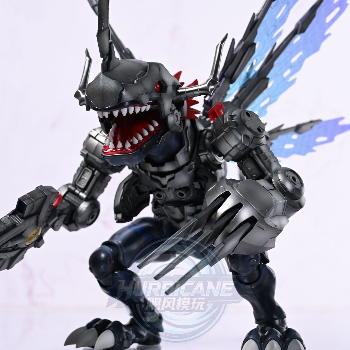 [Hurricane Workshop] Customized Painted JWS (Third Party, not Original Bandai) Figure-rise Standard Amplified Metalgreymon Dark Ver.