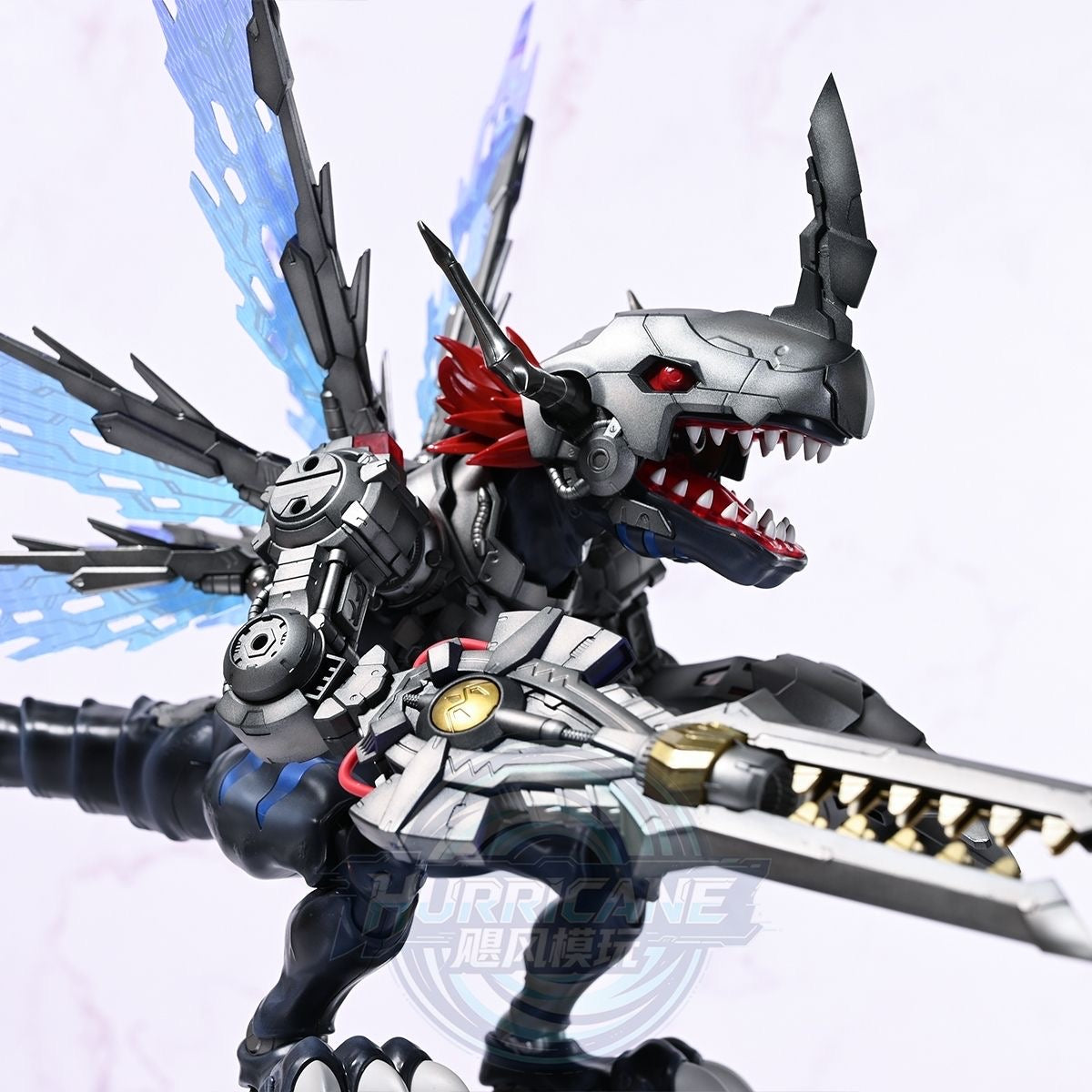 [Hurricane Workshop] Customized Painted JWS (Third Party, not Original Bandai) Figure-rise Standard Amplified Metalgreymon Dark Ver.