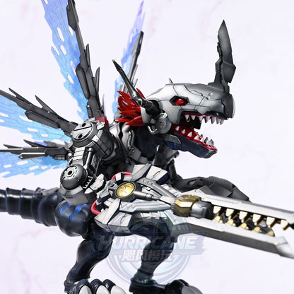 [Hurricane Workshop] Customized Painted JWS (Third Party, not Original Bandai) Figure-rise Standard Amplified Metalgreymon Dark Ver.