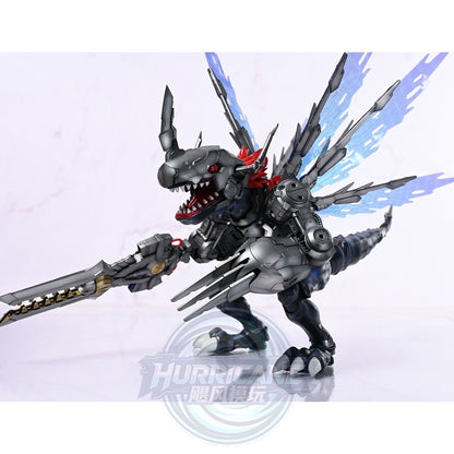 [Hurricane Workshop] Customized Painted JWS (Third Party, not Original Bandai) Figure-rise Standard Amplified Metalgreymon Dark Ver.