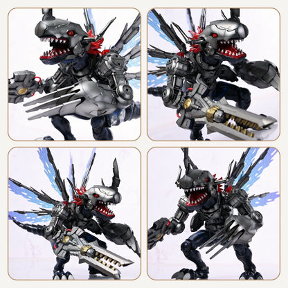 [Hurricane Workshop] Customized Painted JWS (Third Party, not Original Bandai) Figure-rise Standard Amplified Metalgreymon Dark Ver.