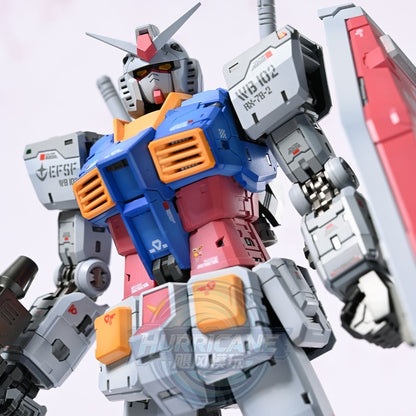 [Hurricane Workshop] Customized Painted Fat Cat 1/100 Scale RG RX-78-2 Ver. 2.0 One Year War Ver.