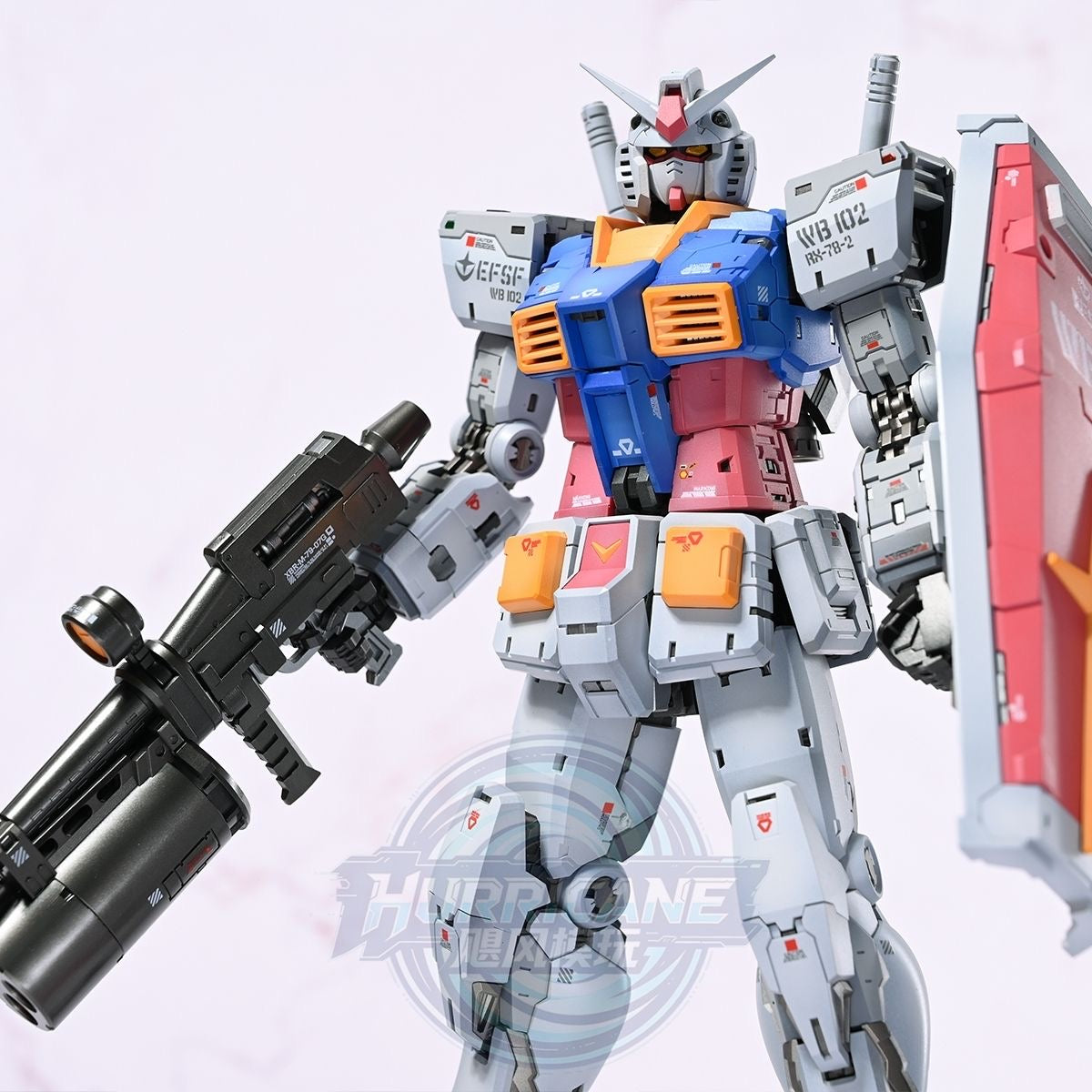[Hurricane Workshop] Customized Painted Fat Cat 1/100 Scale RG RX-78-2 Ver. 2.0 One Year War Ver.