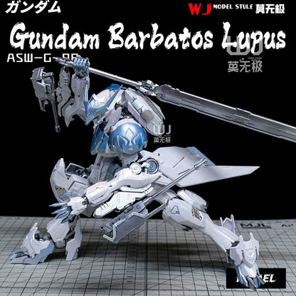 (WJ Studio) Customized Painted SH 1/100 MG Gundam Barbatos Lupus (Third Party, Not Original Bandai) Twilight Coating