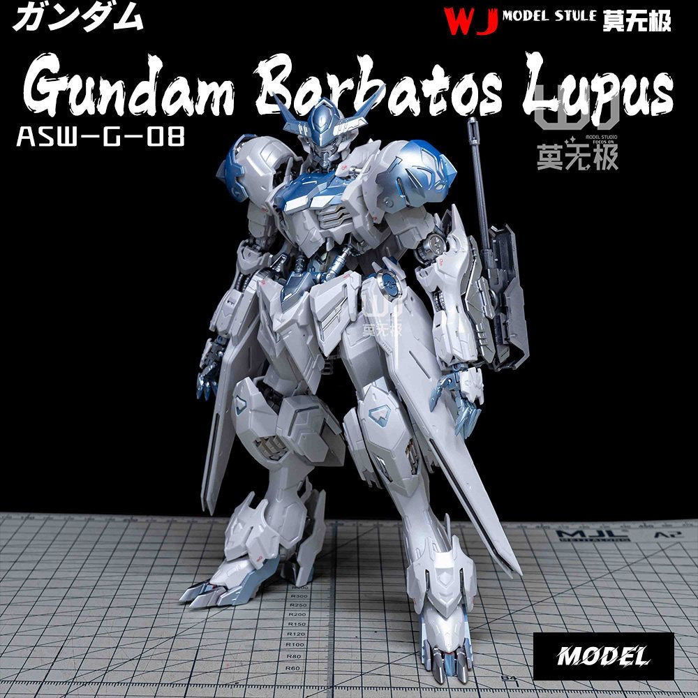 (WJ Studio) Customized Painted SH 1/100 MG Gundam Barbatos Lupus (Third Party, Not Original Bandai) Twilight Coating