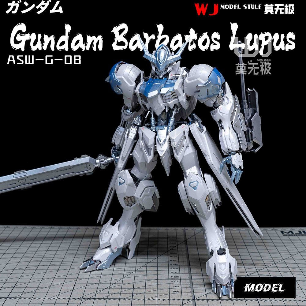 (WJ Studio) Customized Painted SH 1/100 MG Gundam Barbatos Lupus (Third Party, Not Original Bandai) Twilight Coating