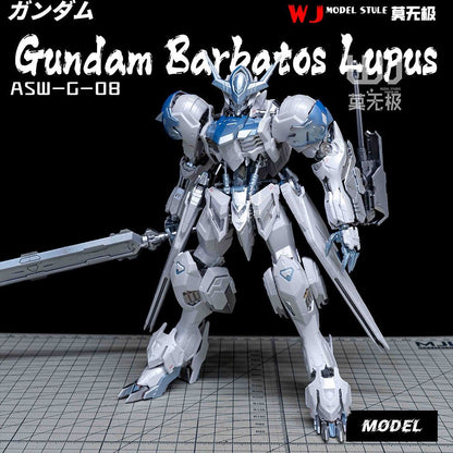 (WJ Studio) Customized Painted SH 1/100 MG Gundam Barbatos Lupus (Third Party, Not Original Bandai) Twilight Coating