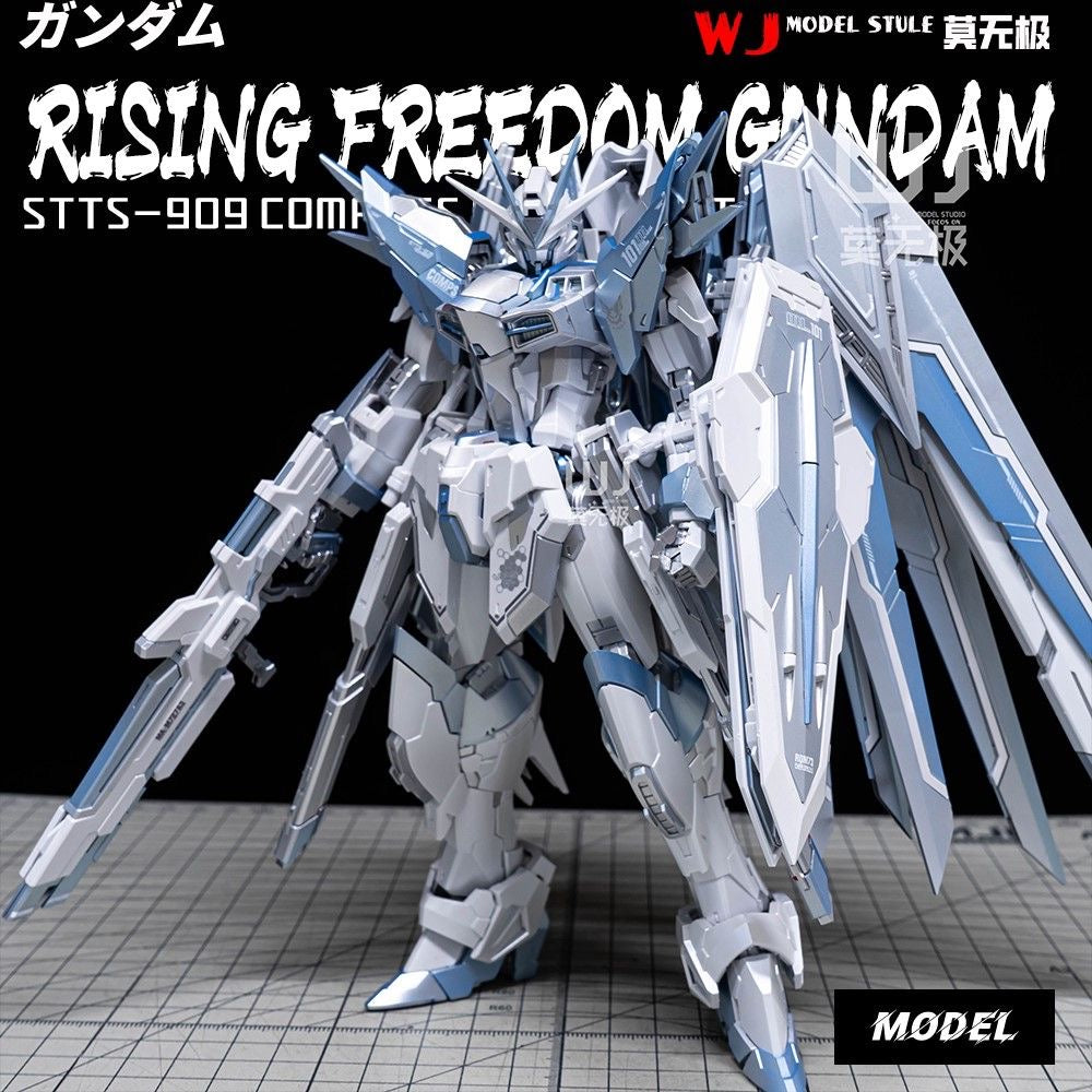 (WJ Studio) Shenma Model 1/100 Blue Knight GK Style Rising Freedom Gundam Model Kit Twilight Coating