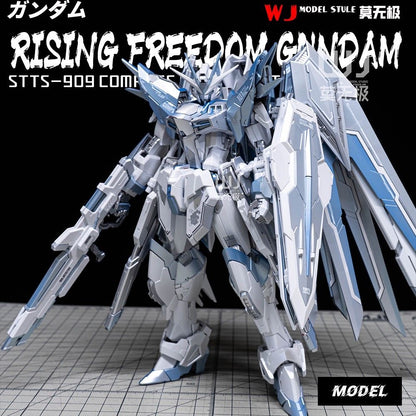 (WJ Studio) Shenma Model 1/100 Blue Knight GK Style Rising Freedom Gundam Model Kit Twilight Coating