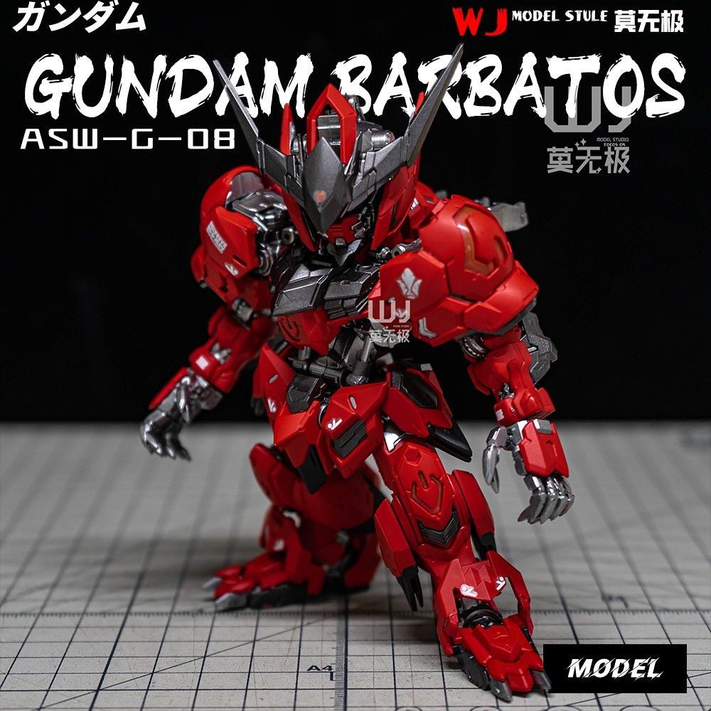 (WJ Studio) Customized Painted GG 1/100 MGSD Gundam Barbatos (Third Party, Not Original Bandai) Amazing Barbatos Version