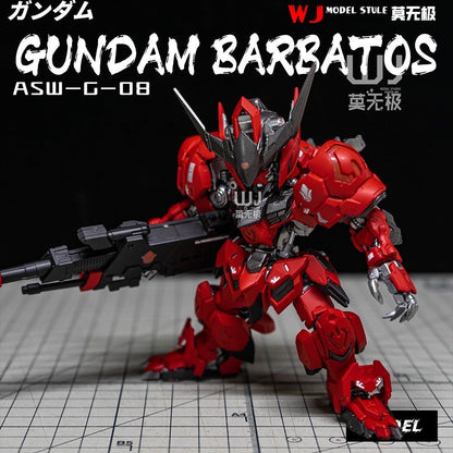 (WJ Studio) Customized Painted GG 1/100 MGSD Gundam Barbatos (Third Party, Not Original Bandai) Amazing Barbatos Version