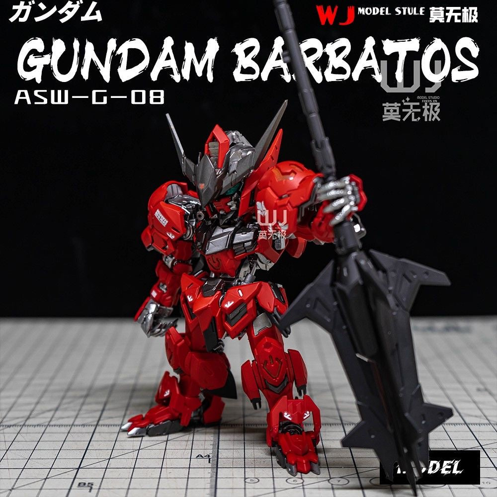(WJ Studio) Customized Painted GG 1/100 MGSD Gundam Barbatos (Third Party, Not Original Bandai) Amazing Barbatos Version