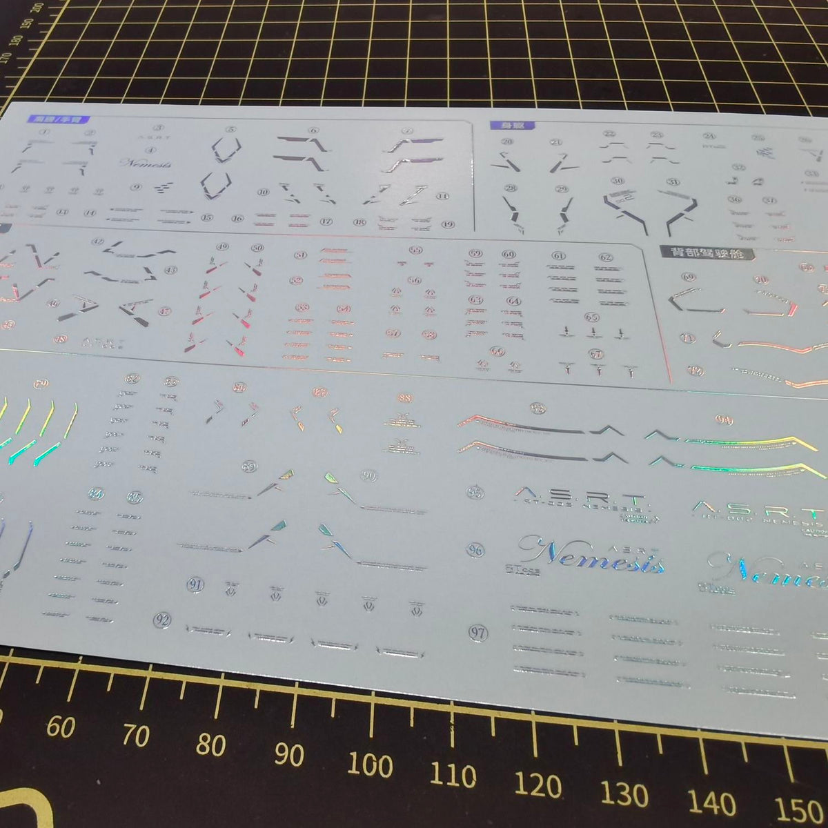 Holographic Water Decal for SNAA Infinite Dimensions RT-002 Nemesis