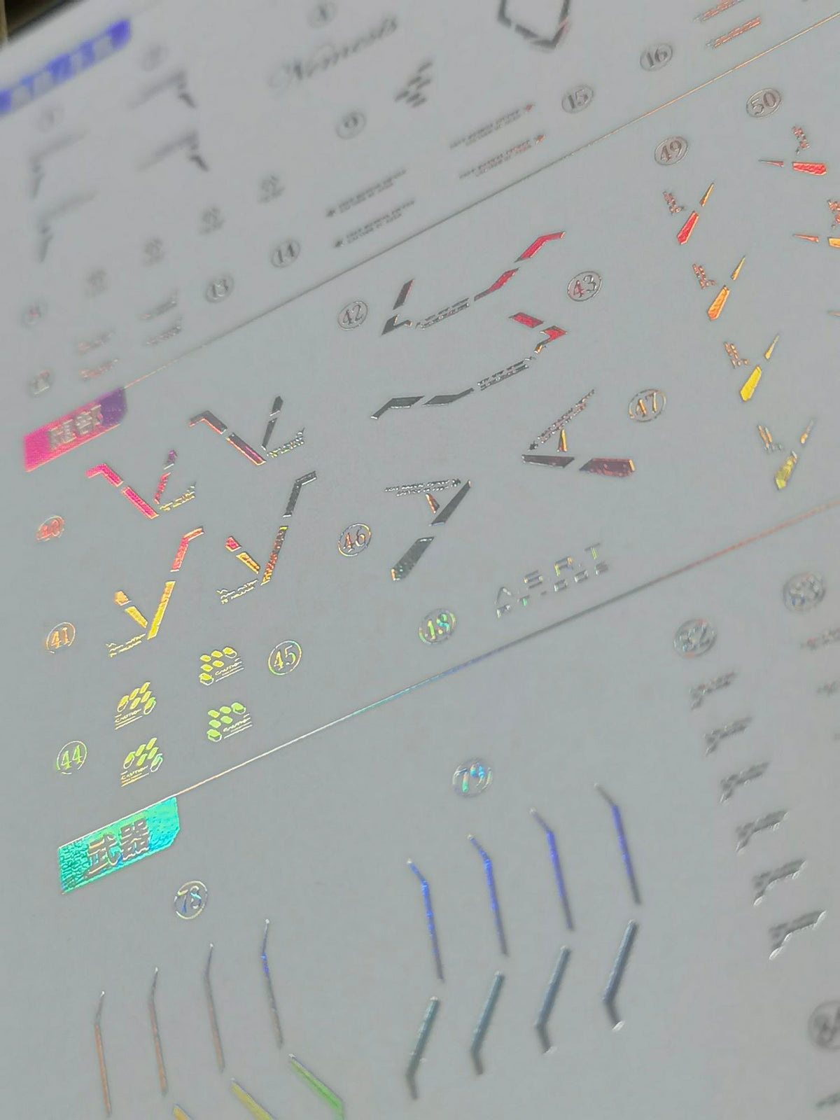 Holographic Water Decal for SNAA Infinite Dimensions RT-002 Nemesis