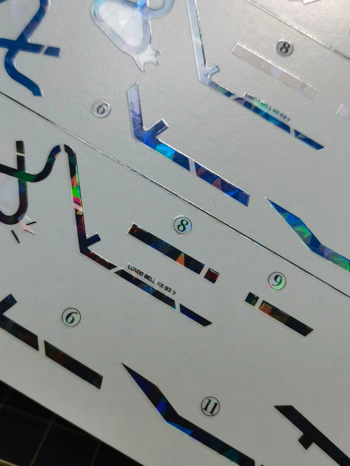 Holographic Water Decal for RX-93 FF Nu Fukuoka 1/100 + Jiulong Design