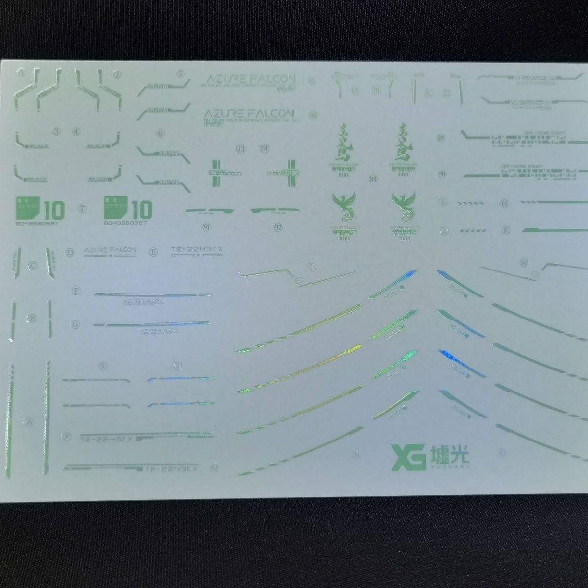 Holographic Water Decal for IN ERA+ RMD TR-2243EX 1/100 Azure Falcon