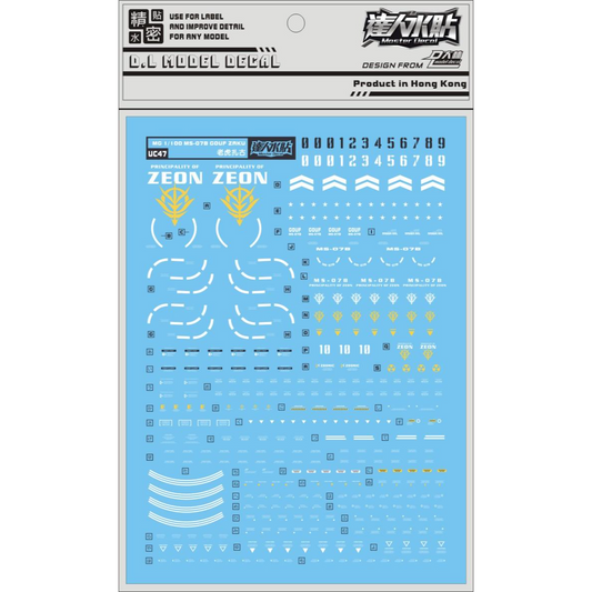 MG Gouf Water Decal