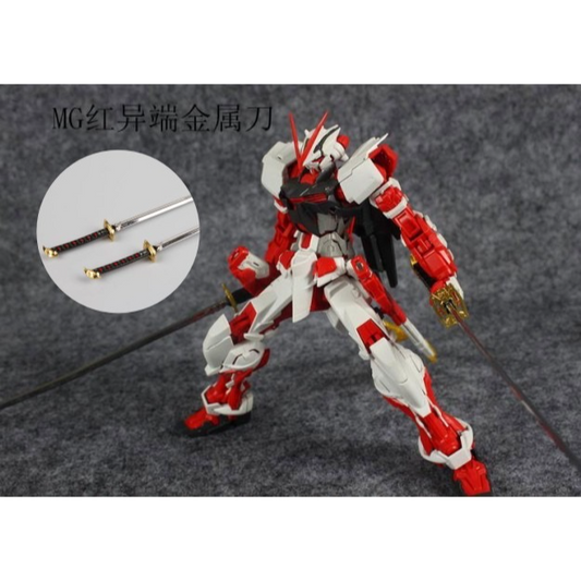 Metal Swords Katana for 1/100 MG MBF-P02 Astray Red Frame (A Pair)