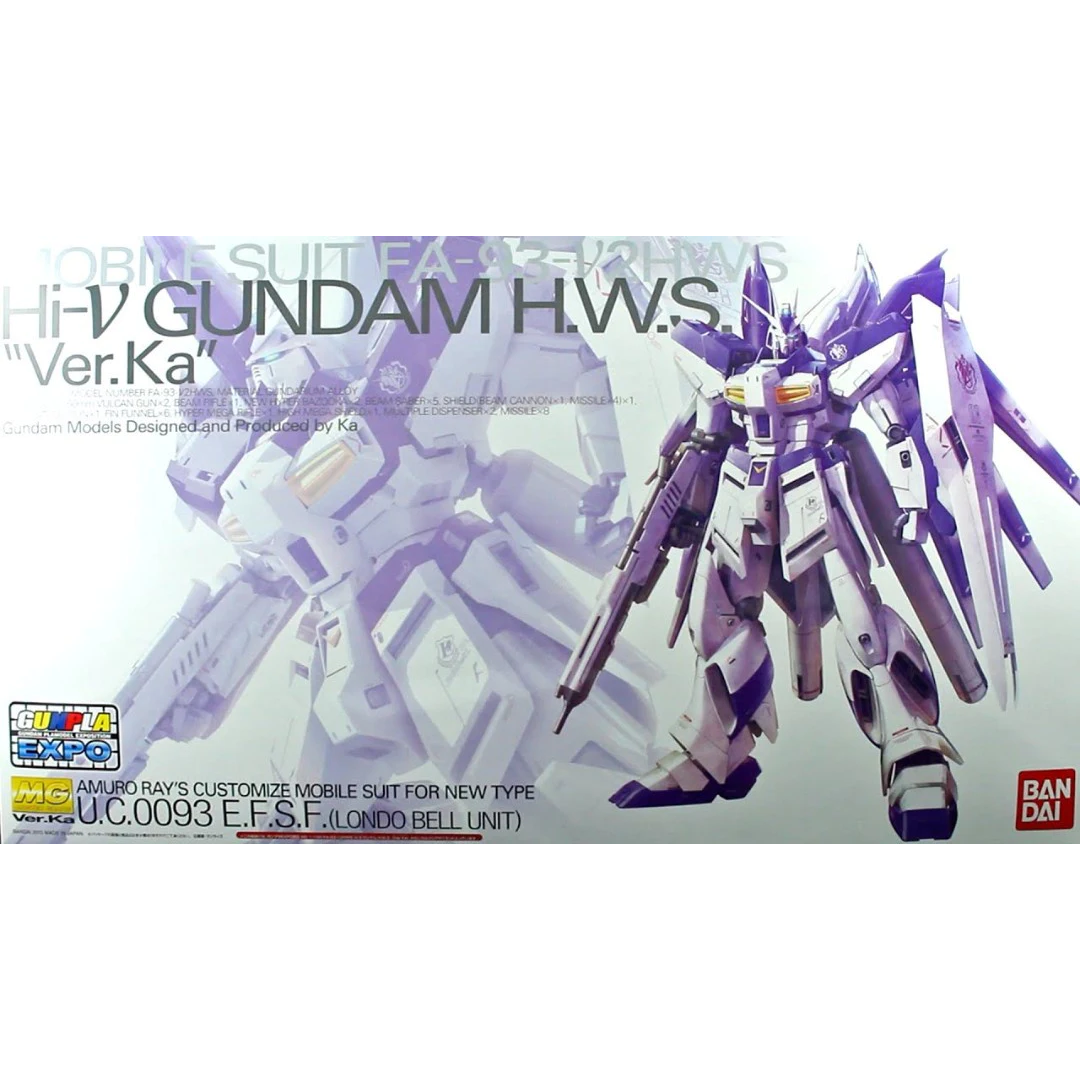 MG Hi Nu Gundam HWS Ver. Ka [Mechanical Clear] 1/100 Gunpla EXPO