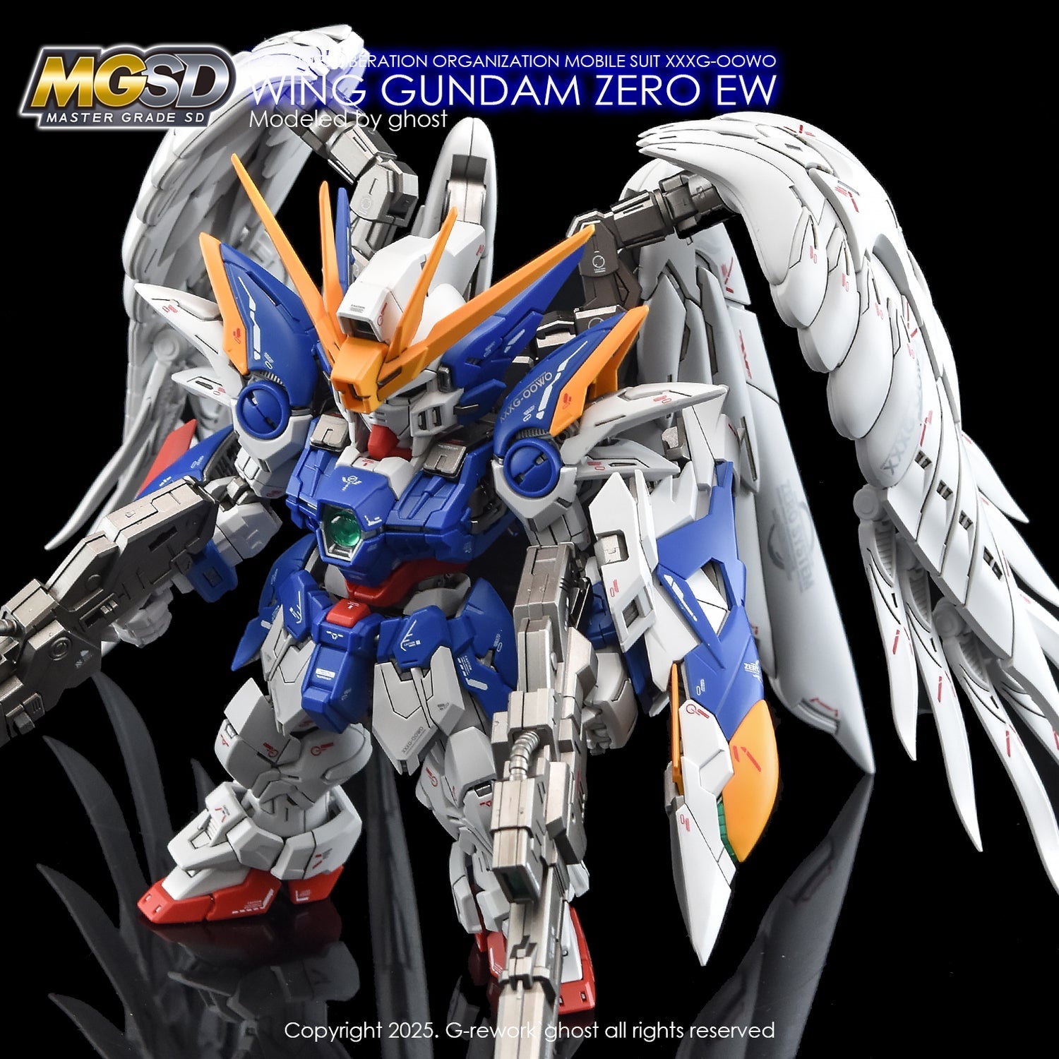 DL Model [MGSD] WING GUNDAM ZERO WATER DECAL (Ghost G-Rework Style