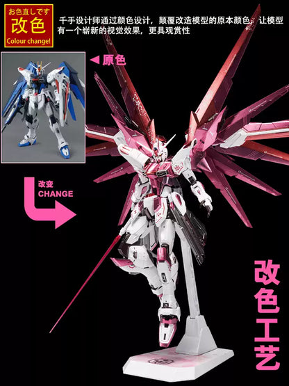 MG Freeom Gundam Ver. 2.0 1/100 Customized Version Metallic Cherry Pink (Qianshou Studio)