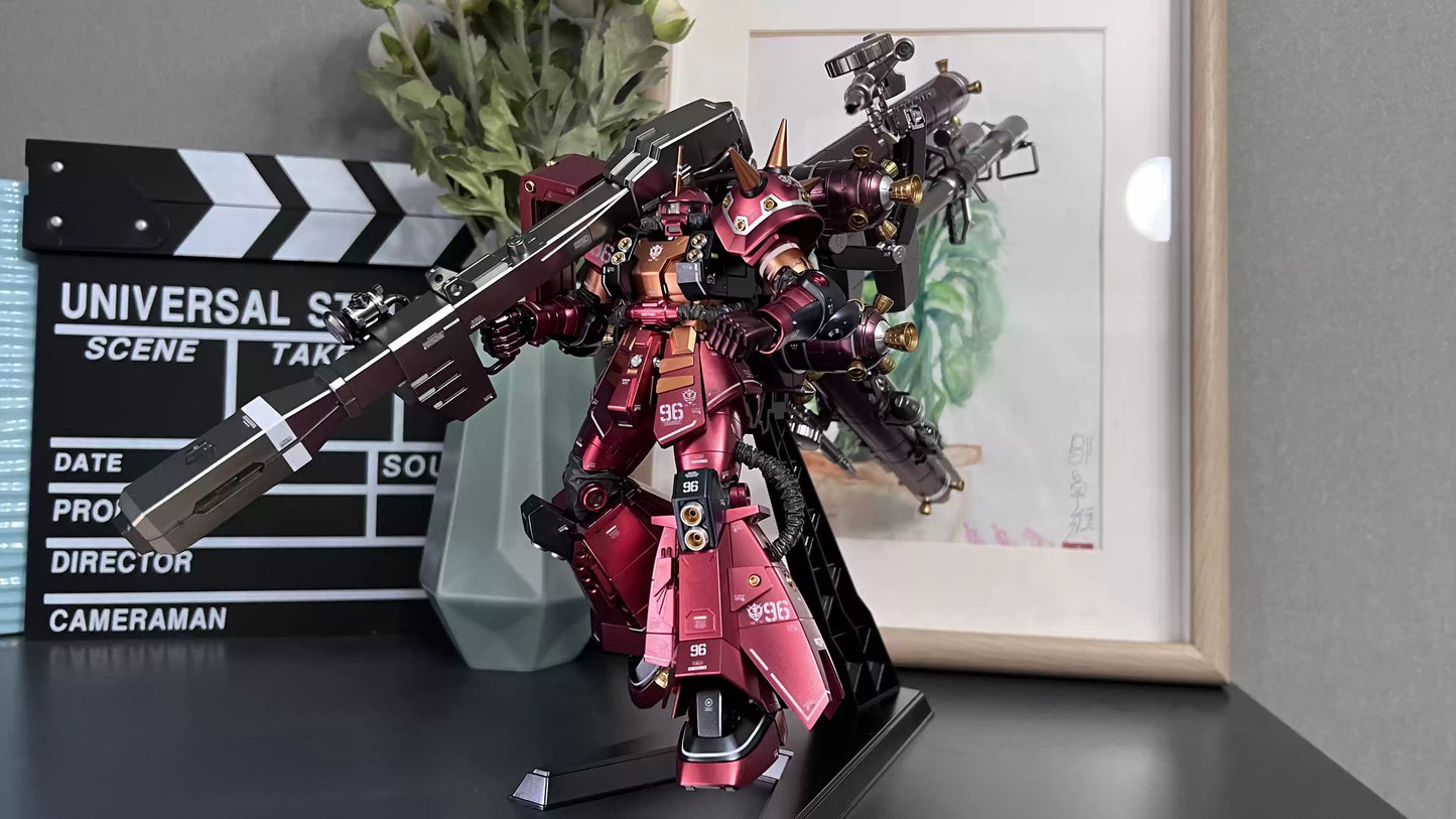 MG Zaku High Mobility Type Psycho Zaku Ver. Ka (Gundam Thunderbolt) 1/100 Customized Version Metallic Paint (Qianshou Studio)