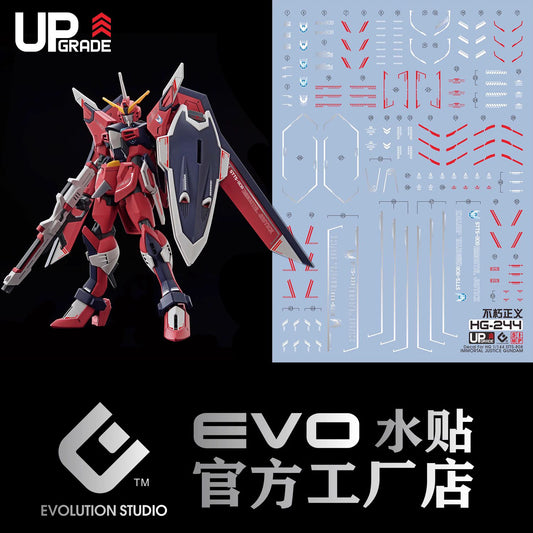 Evo Waterslide Decal – HG Immortal Justice Gundam Fluorescent Decal