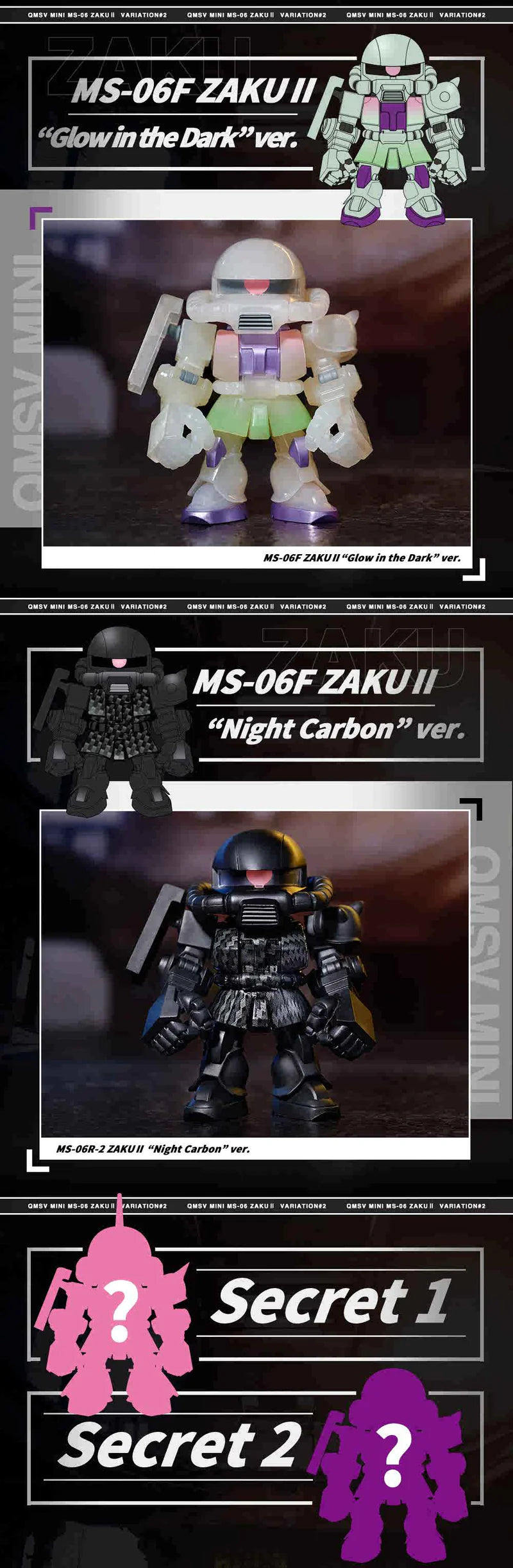 QMSV Mini -ZAKU II VARIATION #2 - Single Blind Box