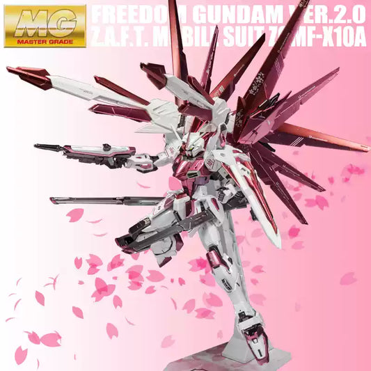 MG Freeom Gundam Ver. 2.0 1/100 Customized Version Metallic Cherry Pink (Qianshou Studio)