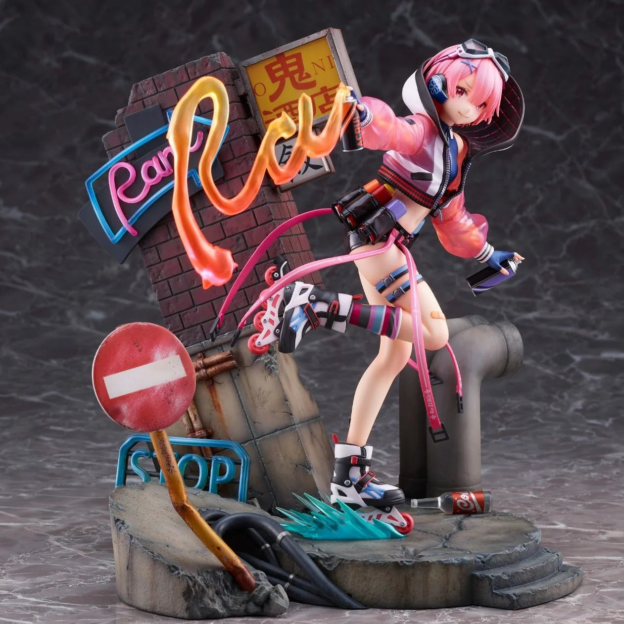 ReZero - Starting Life in Another World - Ram - Shibuya Scramble Figure - Neon City Ver. (Alpha Satellite, eStream)