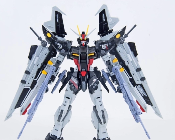 DRAGON MOMOKO Strike Noir Gundam 1/100 MG GAT-X105E+AQM/E-X09S Gundam