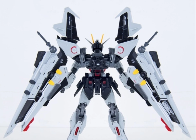 DRAGON MOMOKO Strike Noir Gundam 1/100 MG GAT-X105E+AQM/E-X09S Gundam