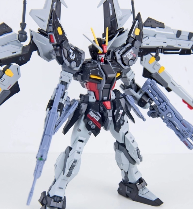 DRAGON MOMOKO Strike Noir Gundam 1/100 MG GAT-X105E+AQM/E-X09S Gundam