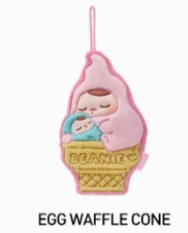 PUCKY Egg Beanie Series-Hand Towel Blind Box- EGG WAFFLE CONEL (Confirmed Style)