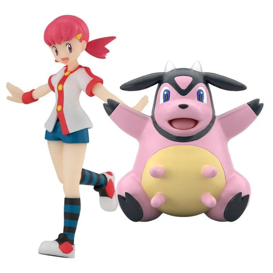 Pokemon Scale World Johto Region Whitney & Miltank Figure Set
