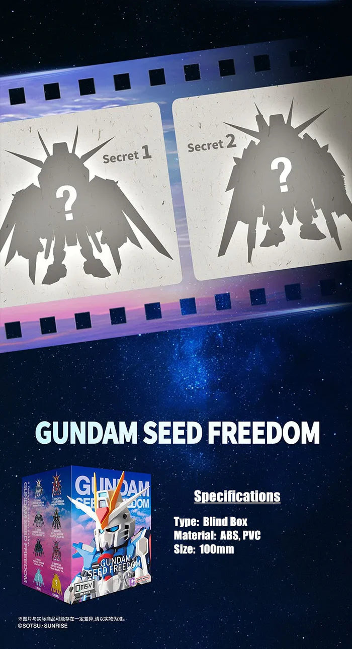 QMSV Seed Freedom Gundam Blind Box Series Movie Edition - Wholse Set of 8