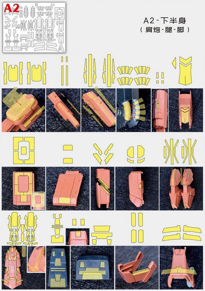 Pre-cut Masking Tapes Set for MG 1/100 RGM-96X Jesta Cannon AEther