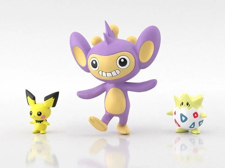 Pokemon Scale World Johto Region Pichu, Togepi, & Aipom Figure Set