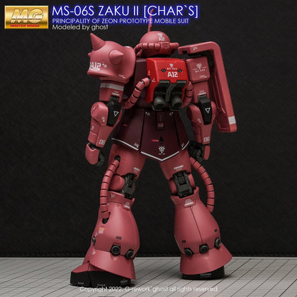 DL Model [MG] ZAKU2 2.0 CHAR WATER DECAL (Ghost G-Rework Style)