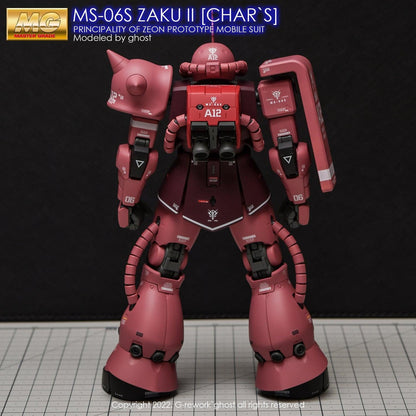 DL Model [MG] ZAKU2 2.0 CHAR WATER DECAL (Ghost G-Rework Style)