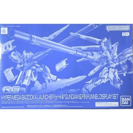 P.Bandai RG 1/144 Hi-Nu Gundam Hyper Mega Bazooka Launcher (Novel ver.) & Funnel Display Set